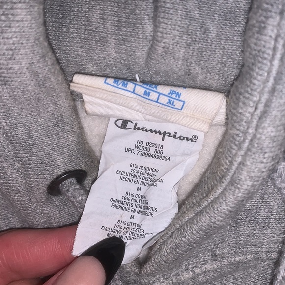 cropped gray hoodie from Champion - Picture 3 of 4